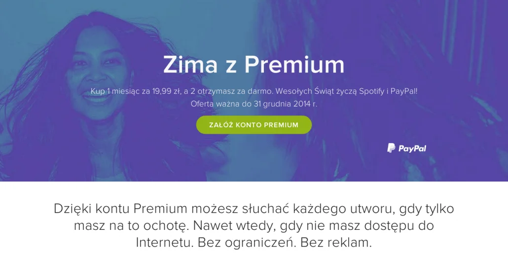Oferta promocyjna Spotify Premium